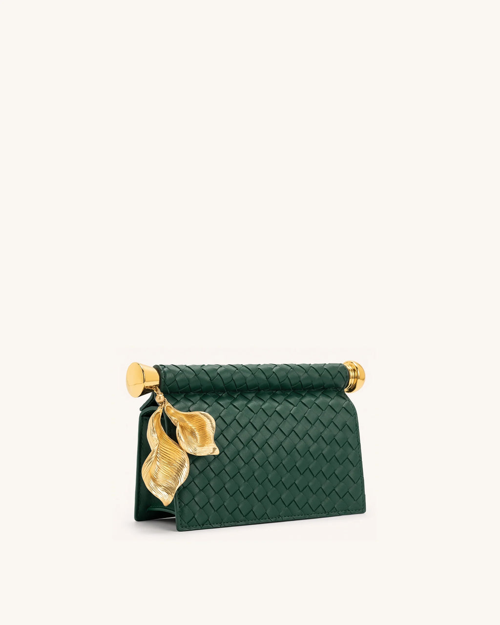 Pochette Holly, pendentif en métal tissé - vert foncé, JW Pei