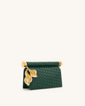 Pochette Holly, pendentif en métal tissé - vert foncé, JW Pei