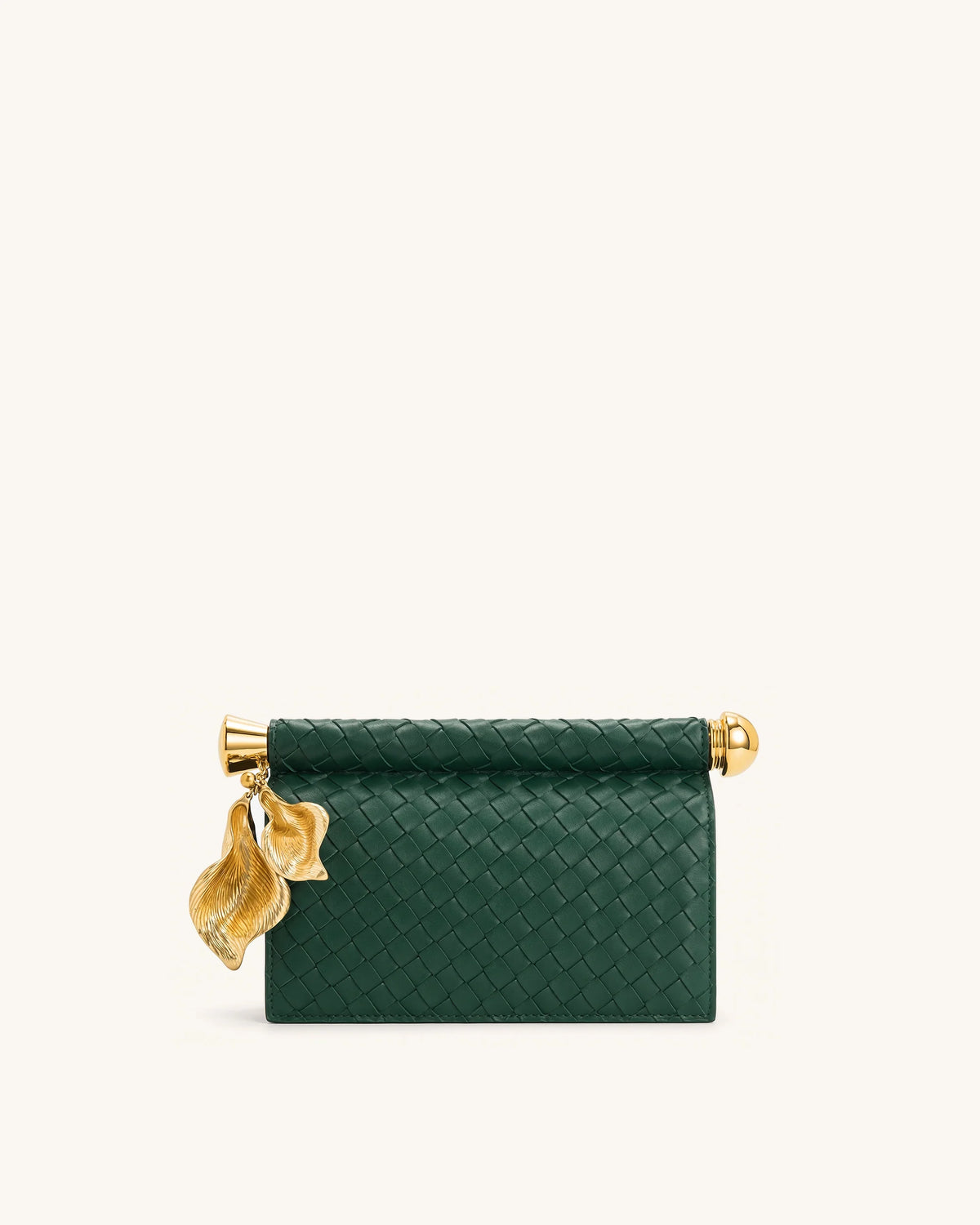 Pochette Holly, pendentif en métal tissé - vert foncé, JW Pei
