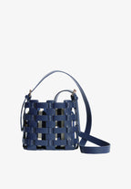 Sac bandoulière Love & Roses, rayures marine