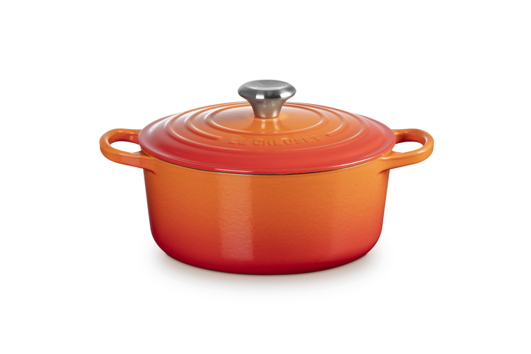 Cocotte ronde en fonte émaillée — Volcanique, 24 cm, Le Creuset