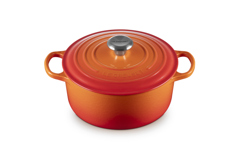 Cocotte ronde en fonte émaillée — Volcanique, 24 cm, Le Creuset