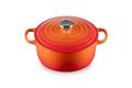 Cocotte ronde en fonte émaillée — Volcanique, 24 cm, Le Creuset