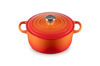 Cocotte ronde en fonte émaillée — Volcanique, 24 cm, Le Creuset