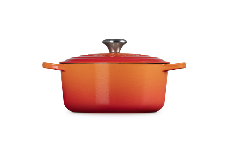 Cocotte ronde en fonte émaillée — Volcanique, 24 cm, Le Creuset