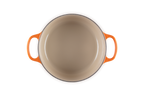 Cocotte ronde en fonte émaillée — Volcanique, 24 cm, Le Creuset