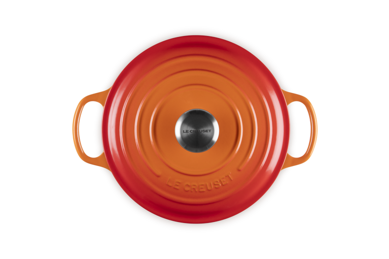Cocotte ronde en fonte émaillée — Volcanique, 24 cm, Le Creuset