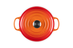 Cocotte ronde en fonte émaillée — Volcanique, 24 cm, Le Creuset