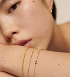 Bracelet chaîne corde en vermeil d'or, Monica Vinader