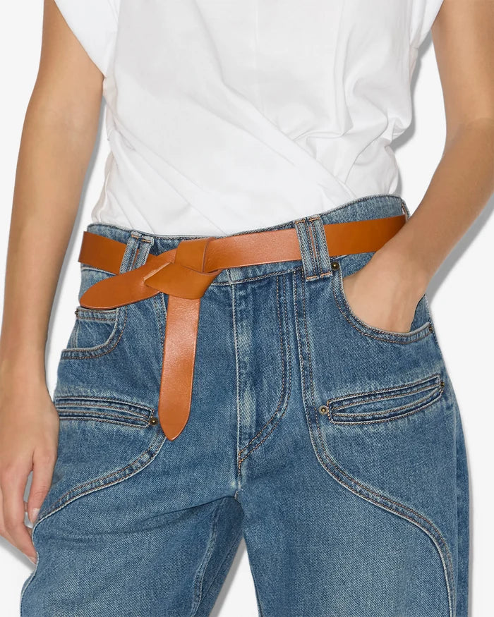 Ceinture Lecce en cuir naturel, Isabel Marant