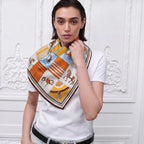 Carré de soie floral, La Parisienne