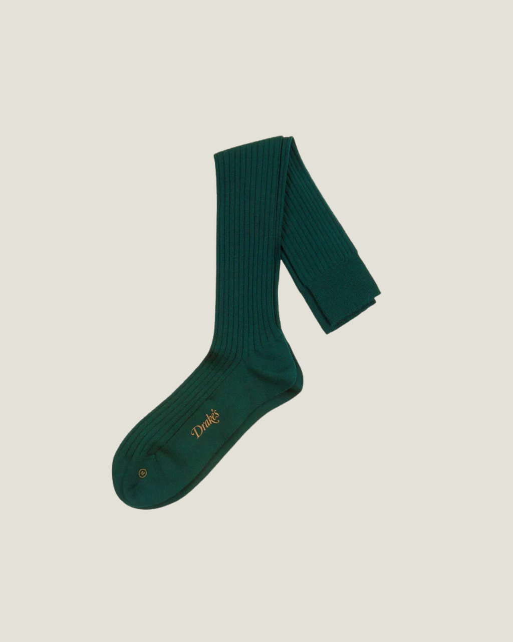 Light Navy Wool Over-the-Calf Socks | DRAKE'S