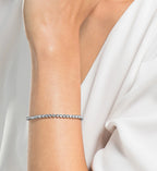Bracelet tennis Imber Emily, Swarovski, métal rhodié