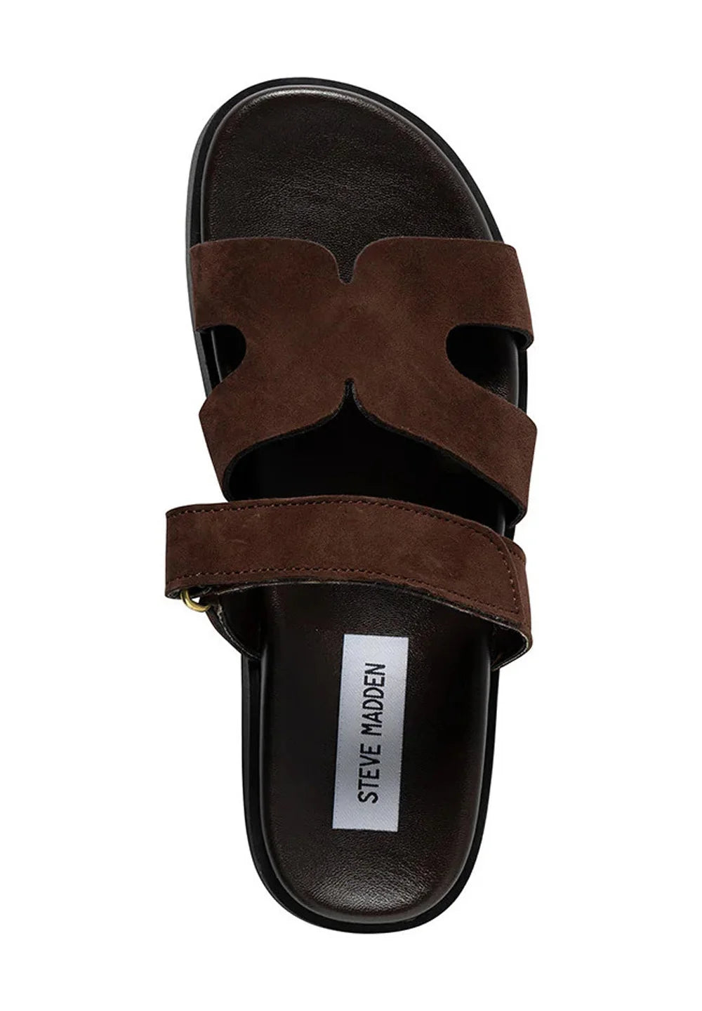 Mules — dark brown suede, Steve Madden