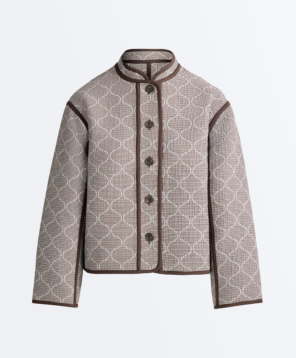 Veste col mandarin contrasté — OYSHO