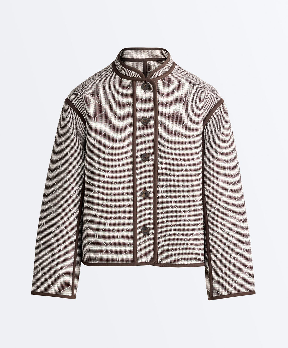 Veste col mandarin contrasté — OYSHO