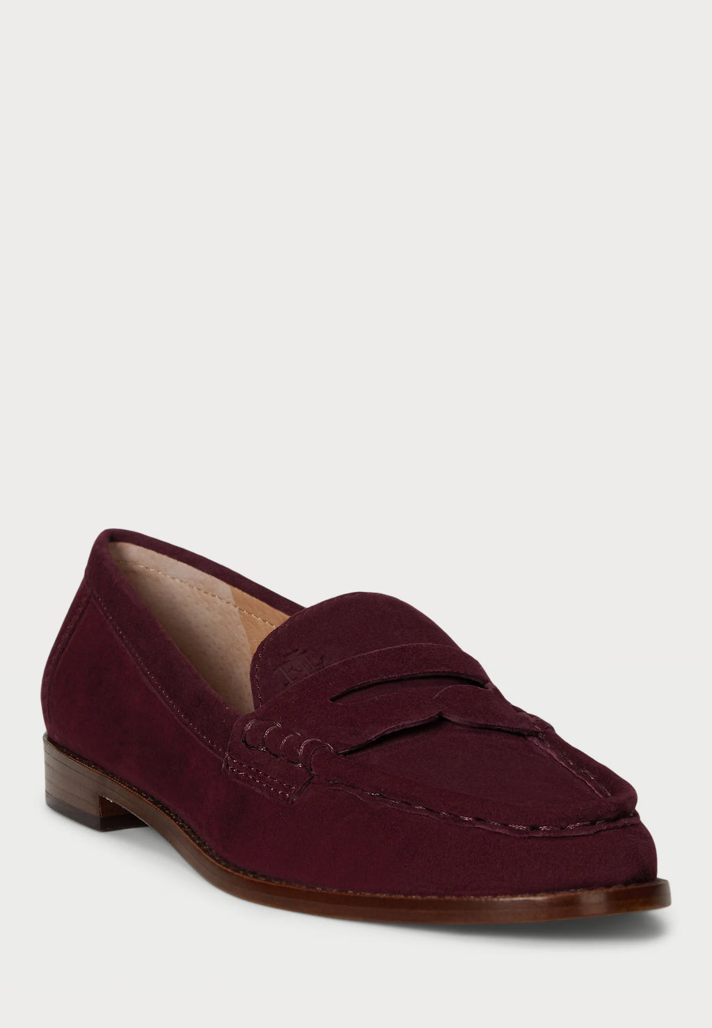 Mocassins en Daim — Lauren Ralph Lauren, Grenat Profond
