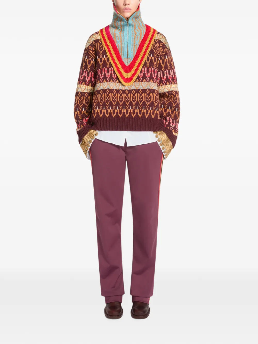 Col en jacquard, Dries Van Noten