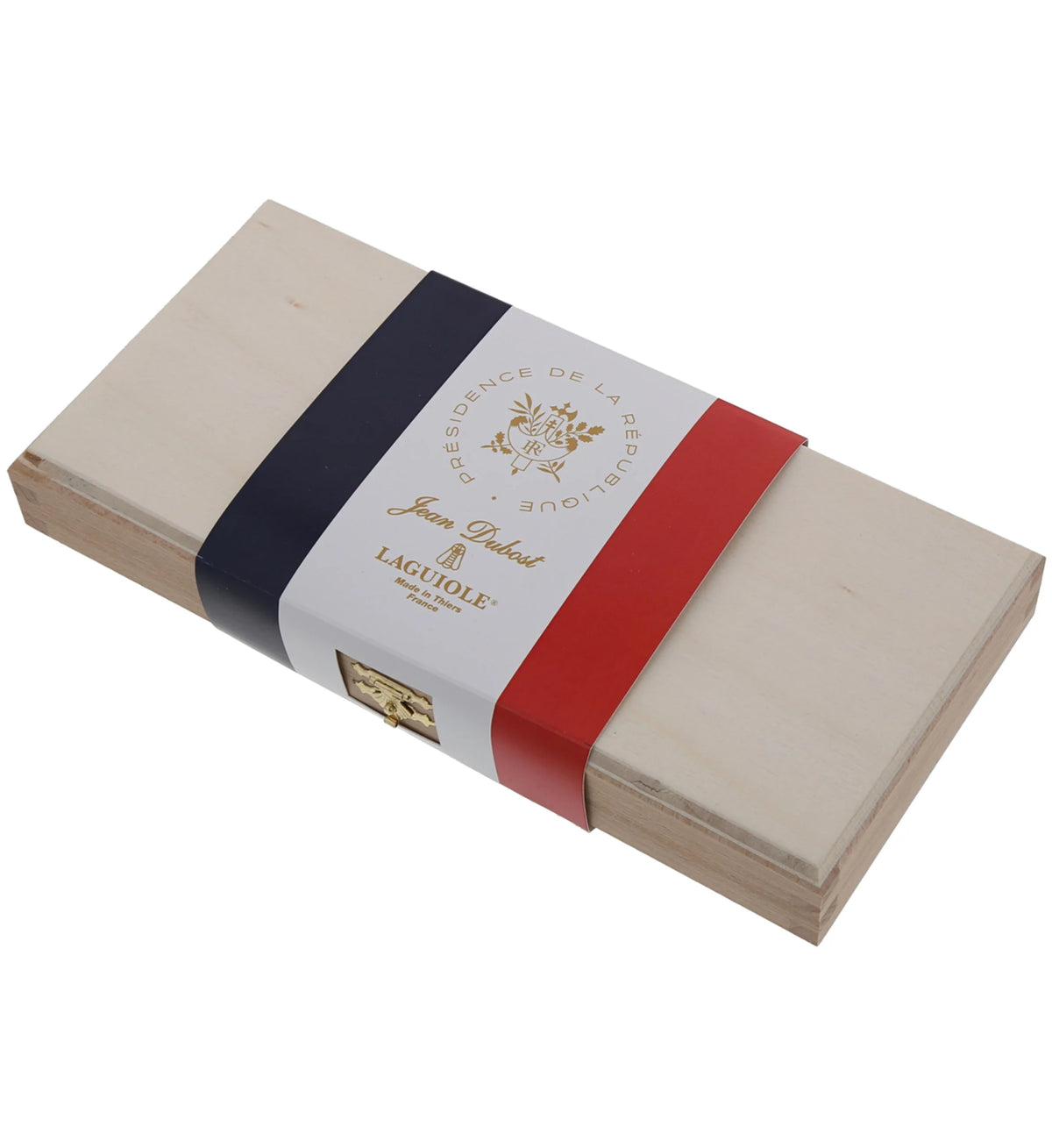 Jean Dubost, coffret Élysée de trois couteaux à fromage