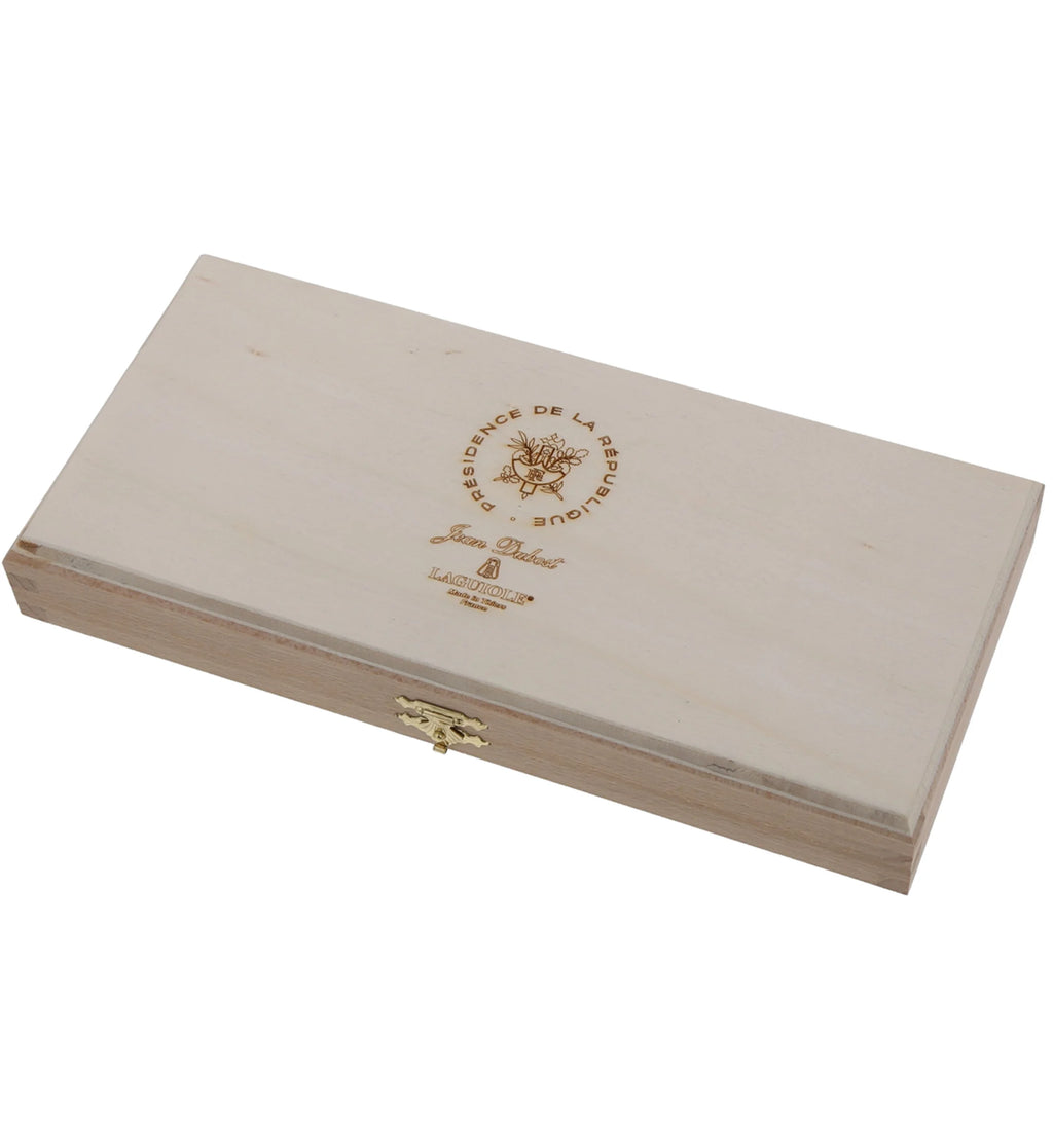 Jean Dubost, coffret Élysée de trois couteaux à fromage
