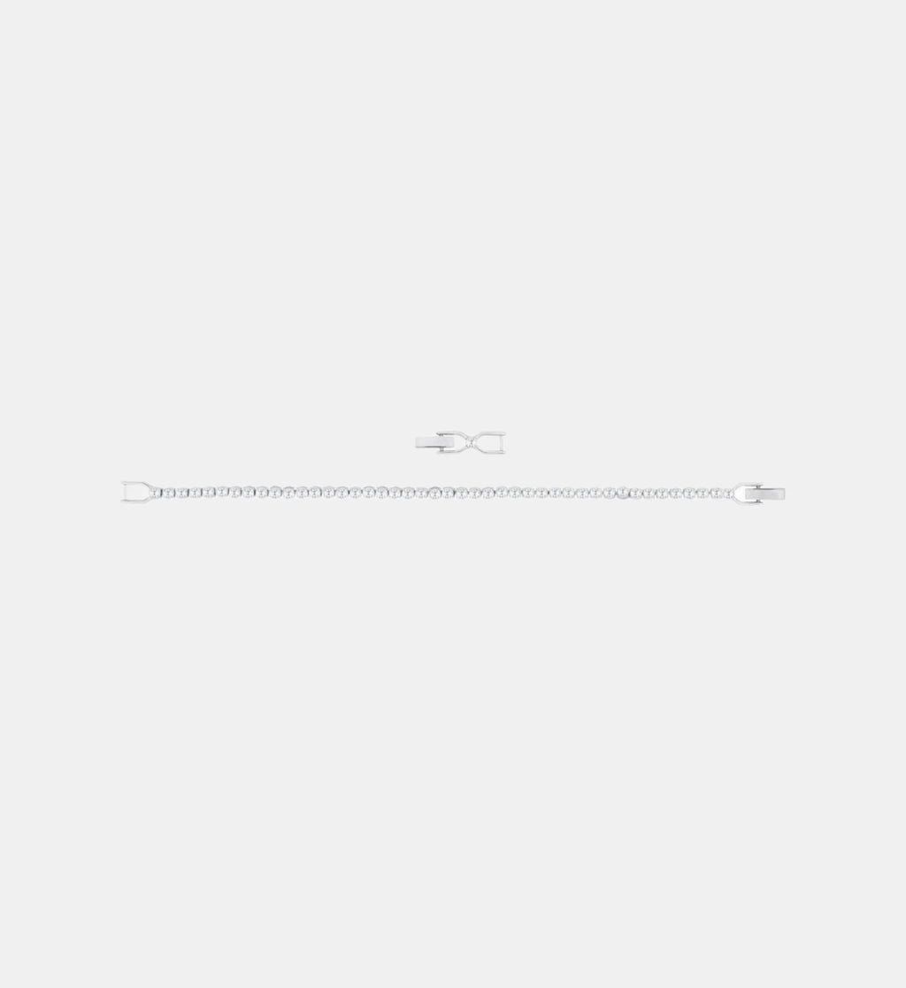 Bracelet tennis Imber Emily, Swarovski, métal rhodié
