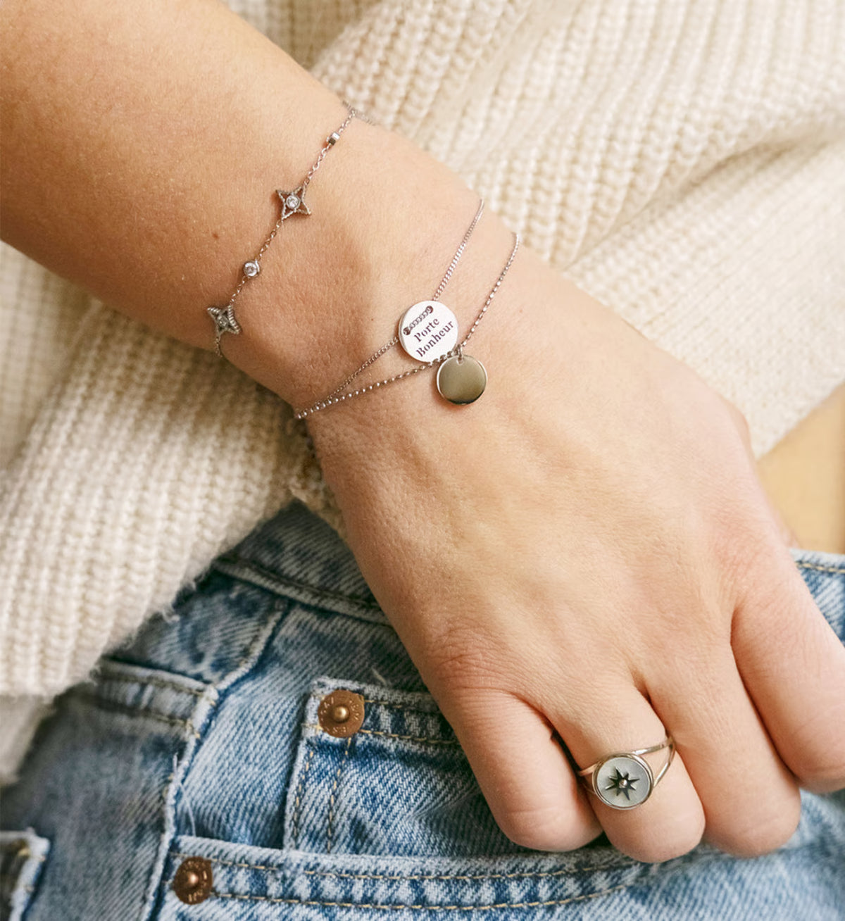 Bracelet Manhattan — acier argenté, Zag Bijoux