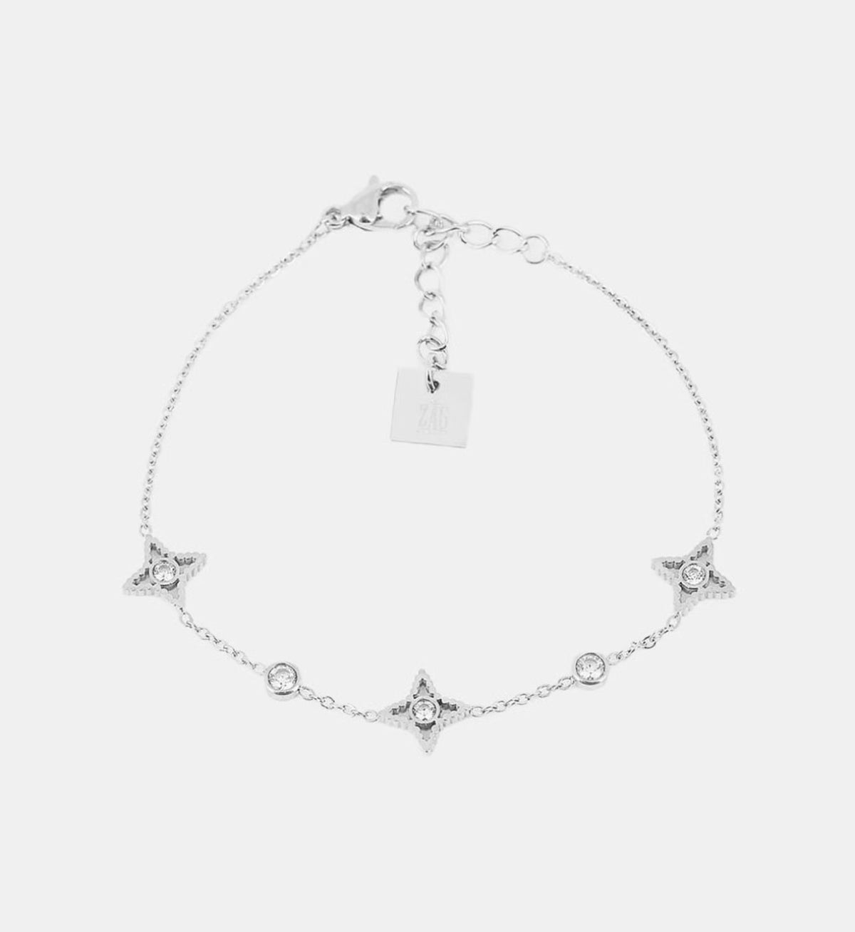 Bracelet Manhattan — acier argenté, Zag Bijoux