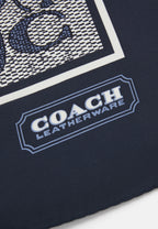 Foulard Textured Signature C — soie, midnight navy, Coach