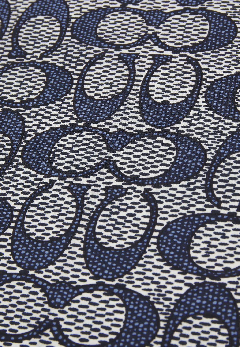 Foulard Textured Signature C — soie, midnight navy, Coach
