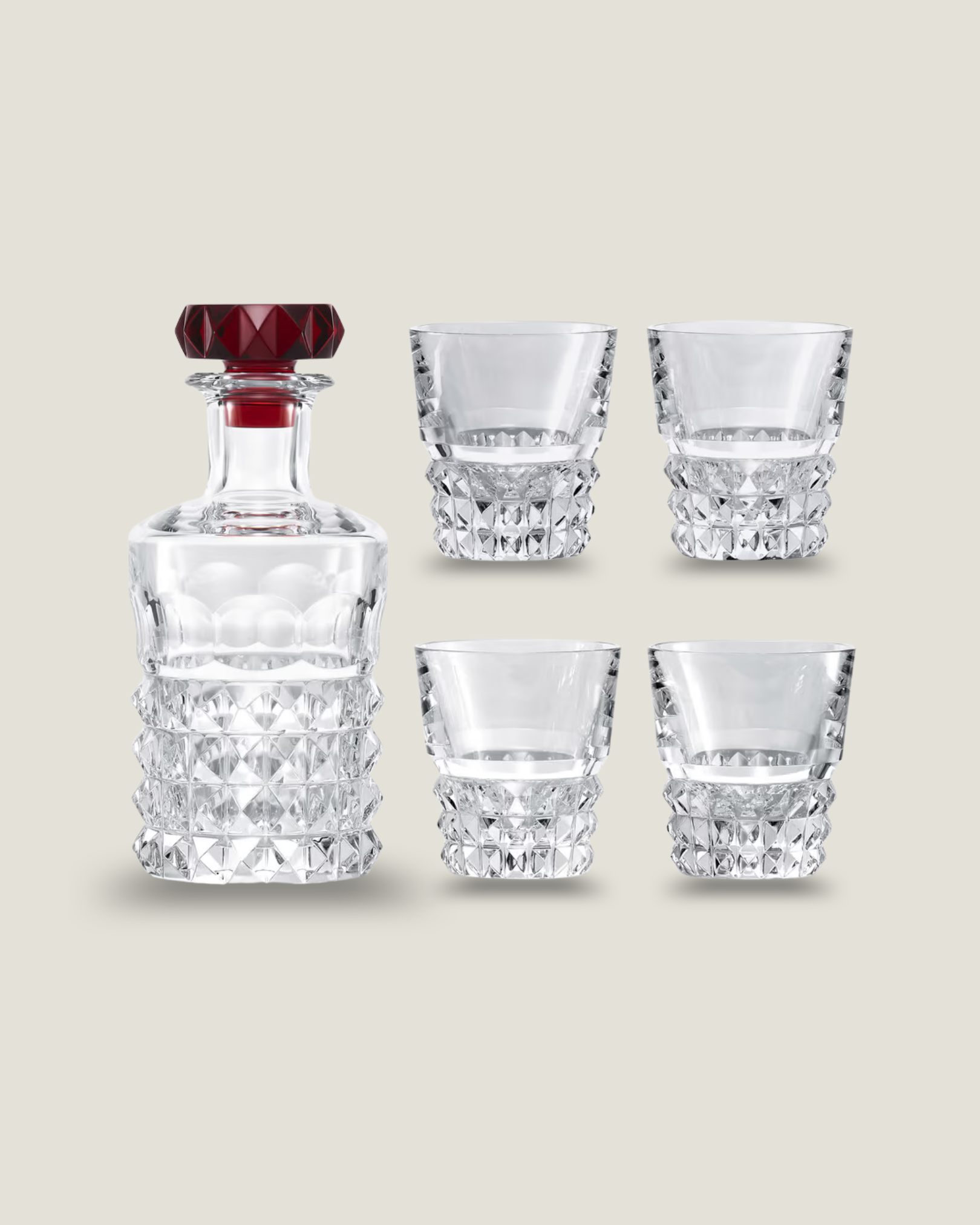 Coffret Bar Gobelets et Carafe Louxor - BACCARAT