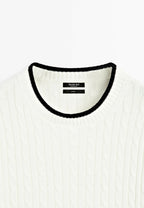 T-shirt basique blanc, Massimo Dutti