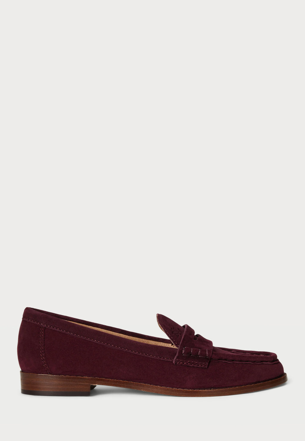 Mocassins en Daim — Lauren Ralph Lauren, Grenat Profond