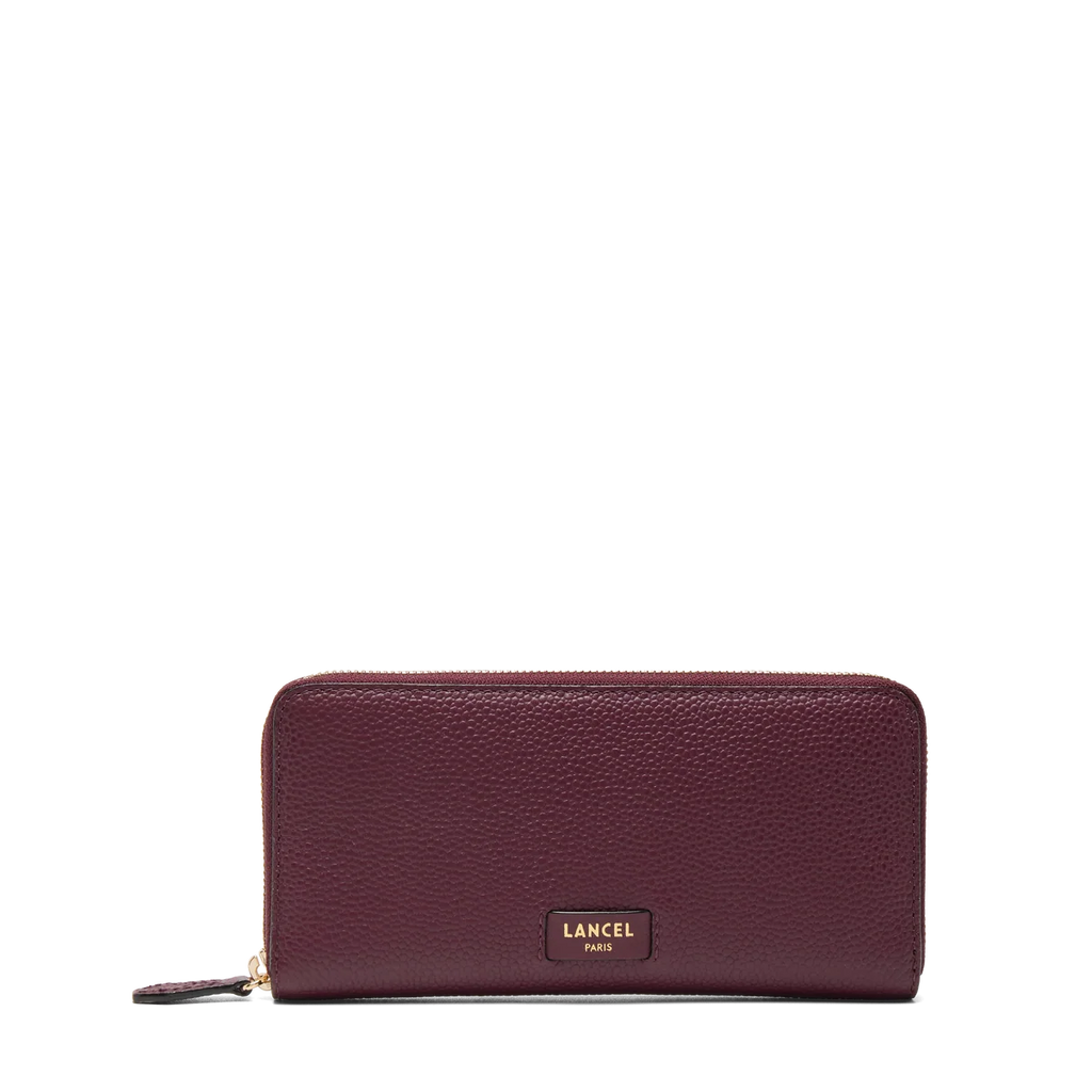 Portefeuille long zippé — Ninon, cassis/doré, Lancel