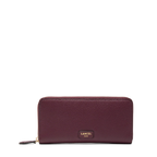 Portefeuille long zippé — Ninon, cassis/doré, Lancel