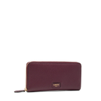 Portefeuille long zippé — Ninon, cassis/doré, Lancel