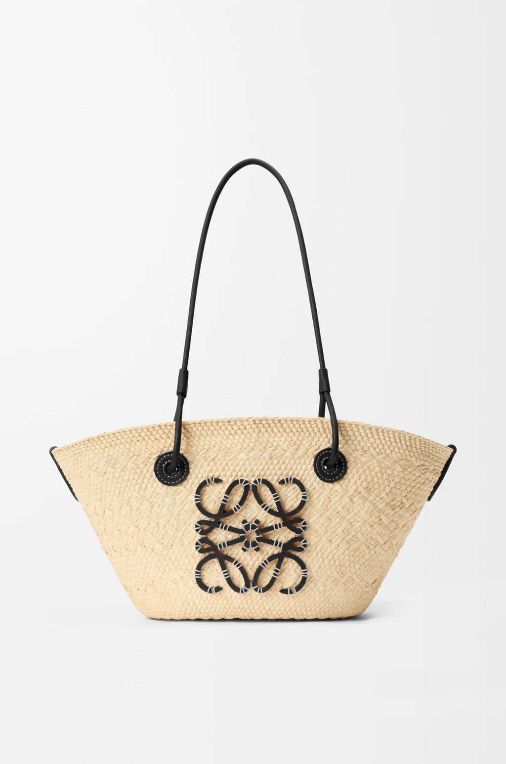 Petit panier Anagram - palmier iraca et cuir de veau, Loewe