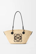 Petit panier Anagram - palmier iraca et cuir de veau, Loewe