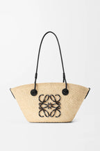 Petit panier Anagram - palmier iraca et cuir de veau, Loewe