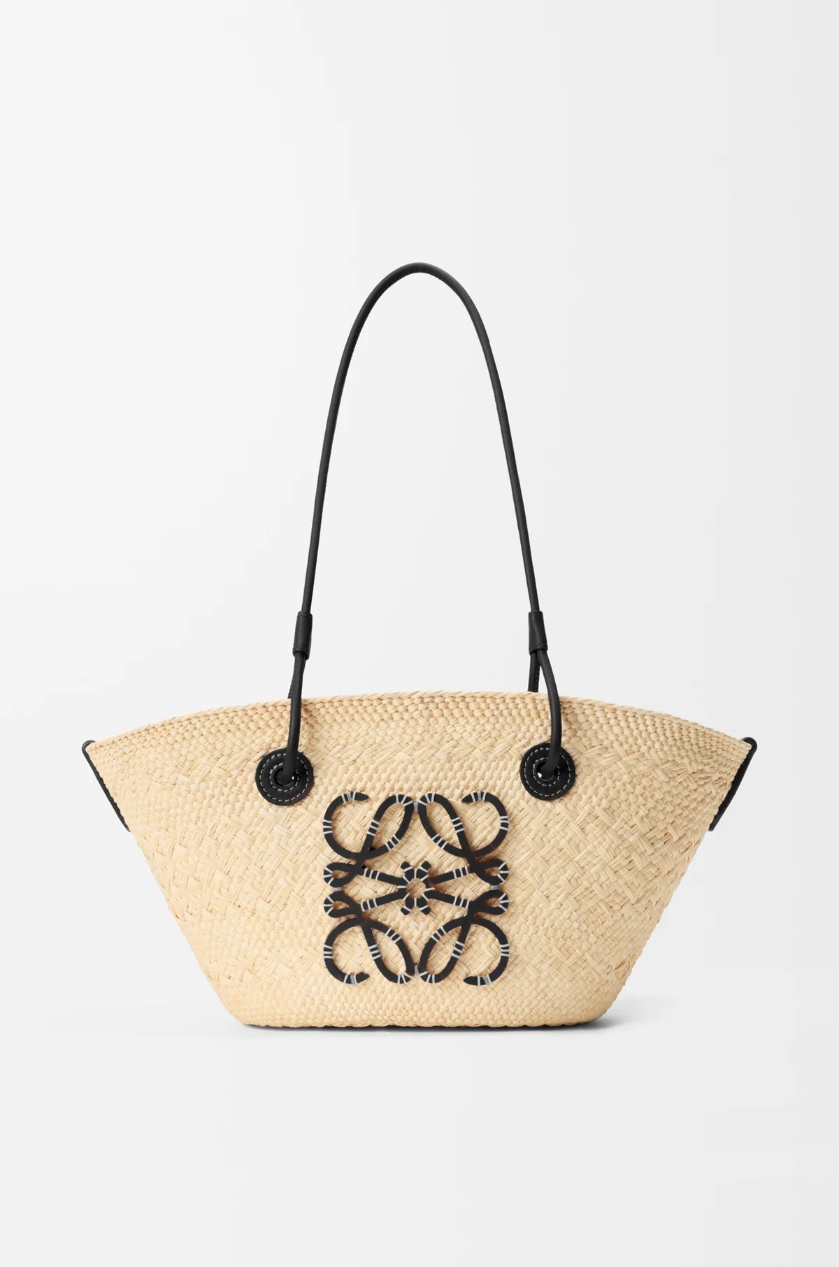 Petit panier Anagram - palmier iraca et cuir de veau, Loewe