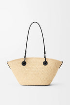 Petit panier Anagram - palmier iraca et cuir de veau, Loewe