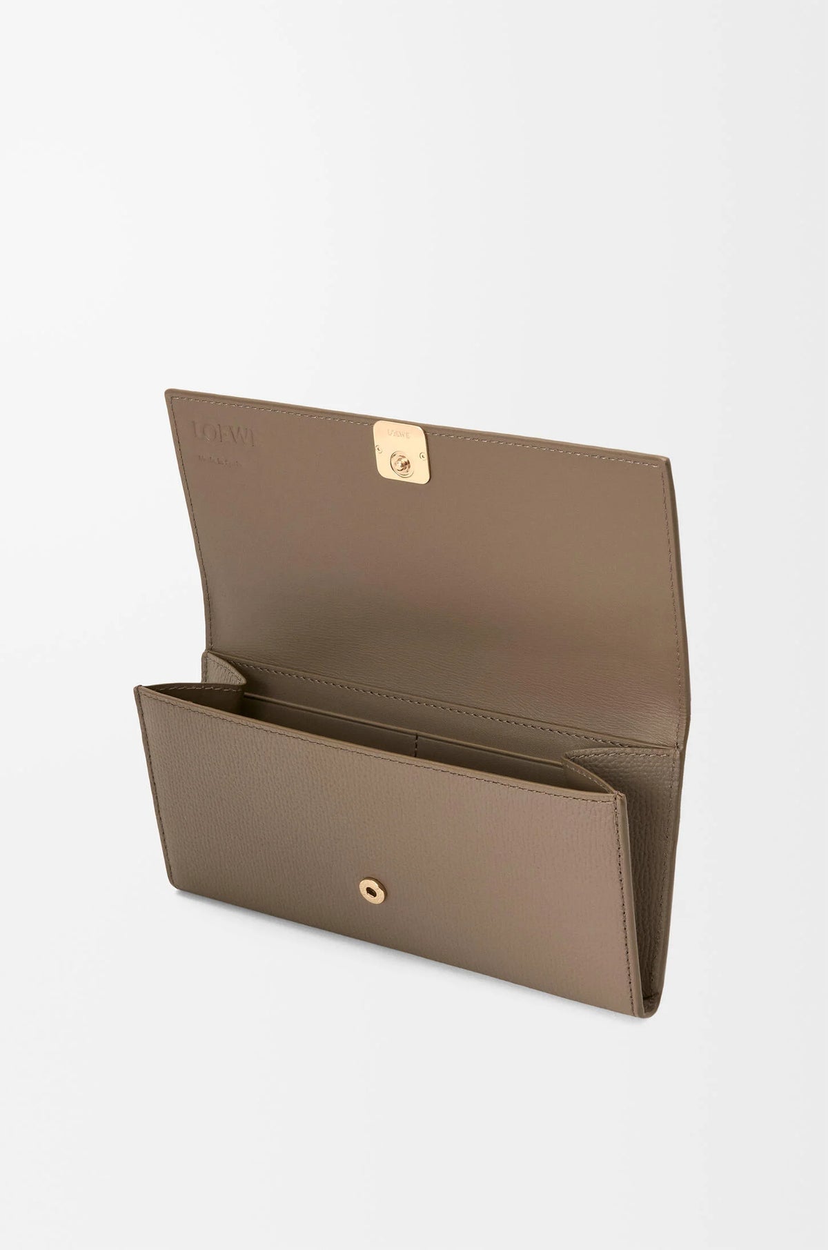 PORTEFEUILLE CONTINENTAL ANAGRAM - CUIR DE VEAU GRAINÉ, LOEWE