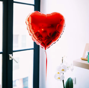 Ballon cœur, Mieux que des fleurs, boîte surprise