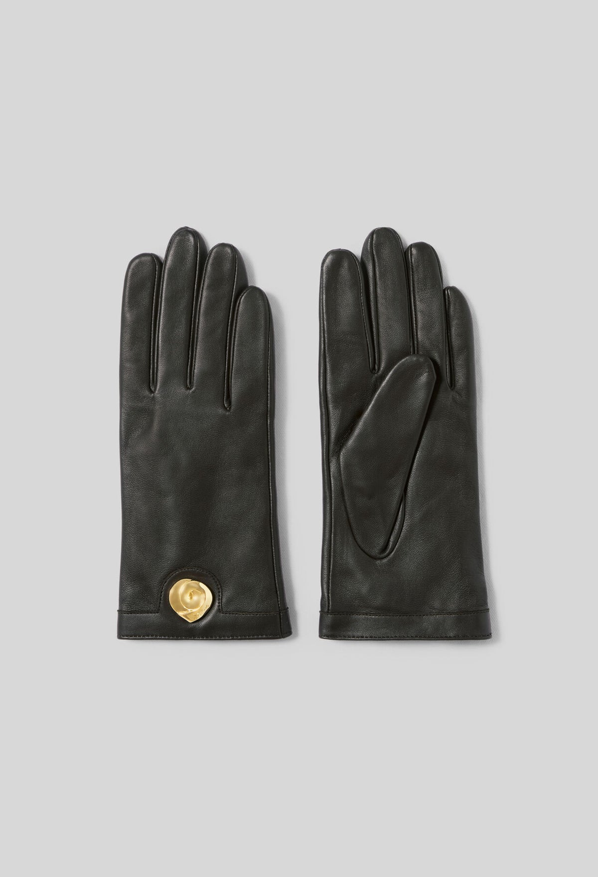 Gants cuir lisse d'agneau, bijou doré — Claudie Pierlot
