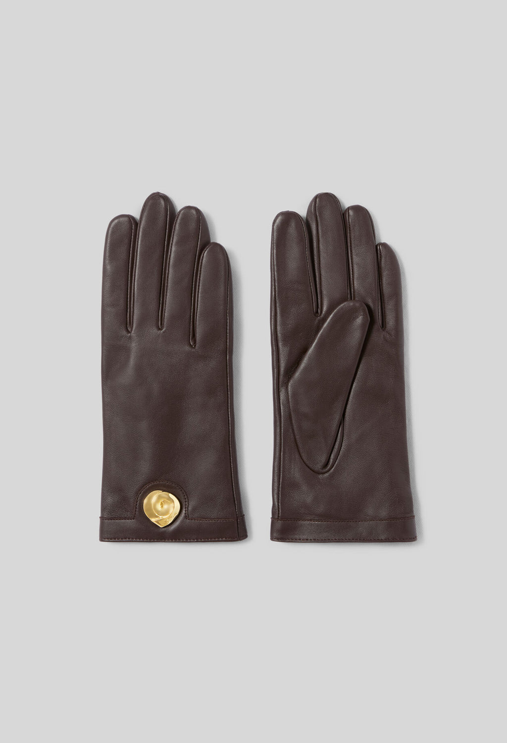 Gants cuir lisse d'agneau, bijou doré — Claudie Pierlot