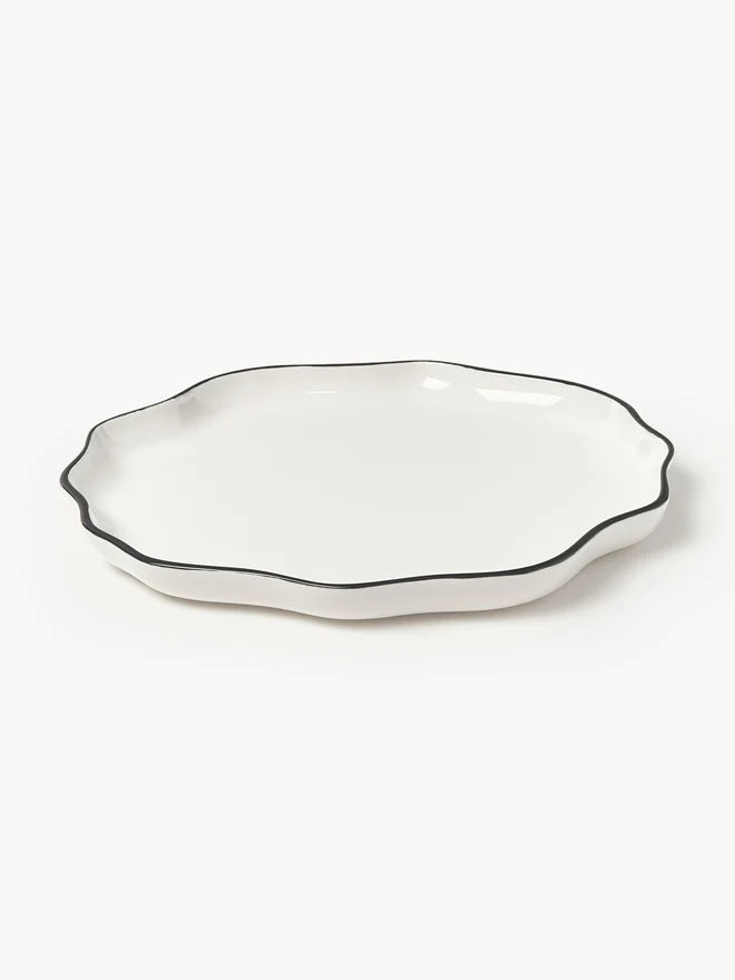 ASSIETA BIA - PORCELAINE A BORD ONDULÉ