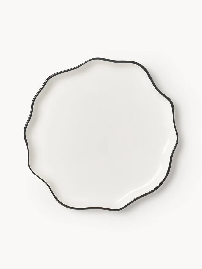 ASSIETA BIA - PORCELAINE A BORD ONDULÉ