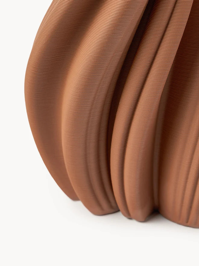 VASE MELODY - IMPRIMÉE EN 3D, TERRACOTA