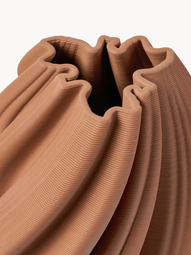 VASE MELODY - IMPRIMÉE EN 3D, TERRACOTA