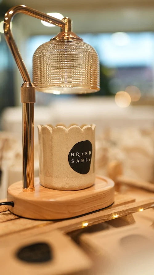 Lampe chauffe-bougie et bougie Instant T, Maison Arcel Paris