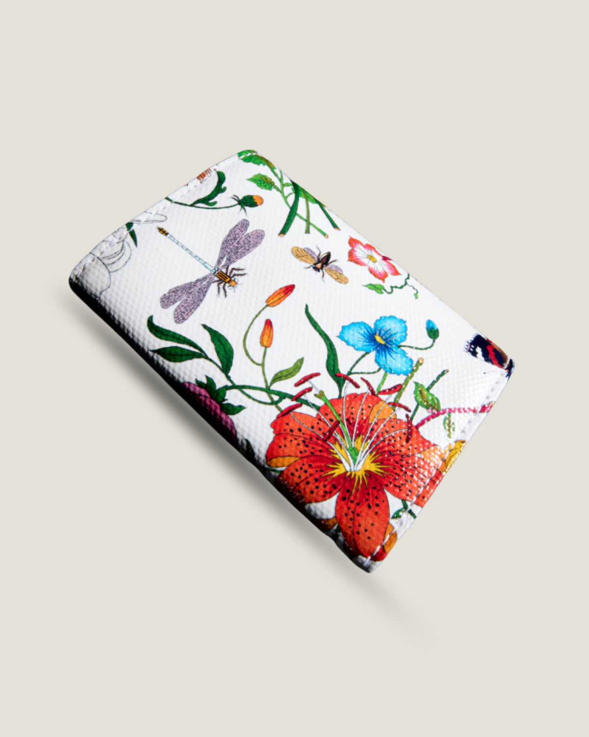 Porte-cartes plié à motif Flora - Gucci